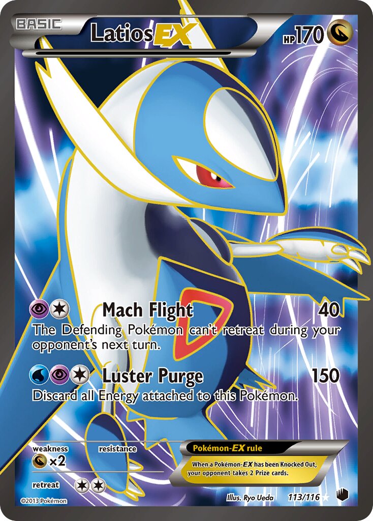 Latios-EX 113/116 — Plasma Freeze (English Pokémon TCG card)
