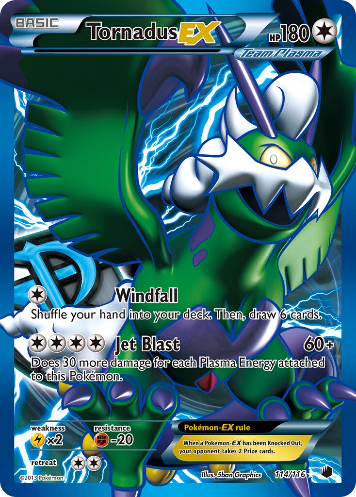 Tornadus-EX 114/116 — Plasma Freeze (English Pokémon TCG card)