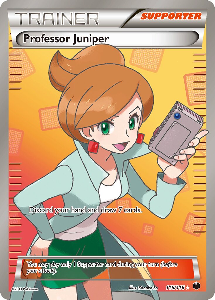 Professor Juniper 116/116 — Plasma Freeze (English Pokémon TCG card)