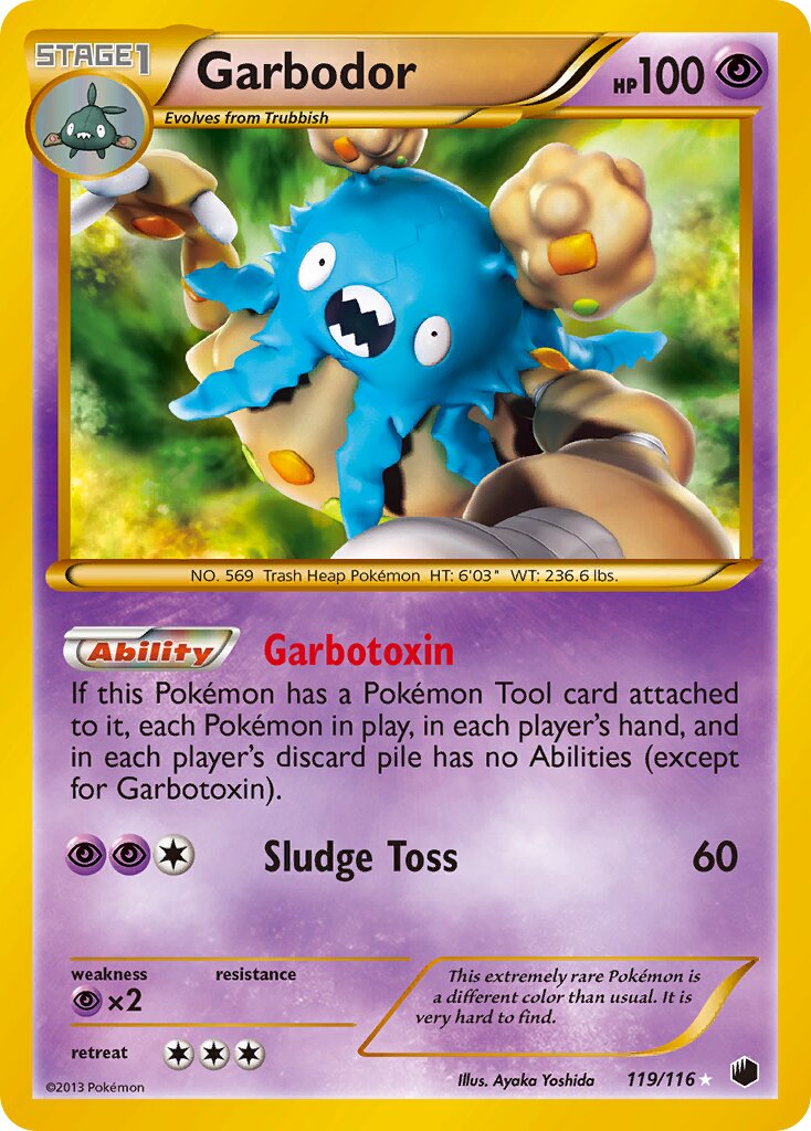 Garbodor 119/116 — Plasma Freeze (English Pokémon TCG card)