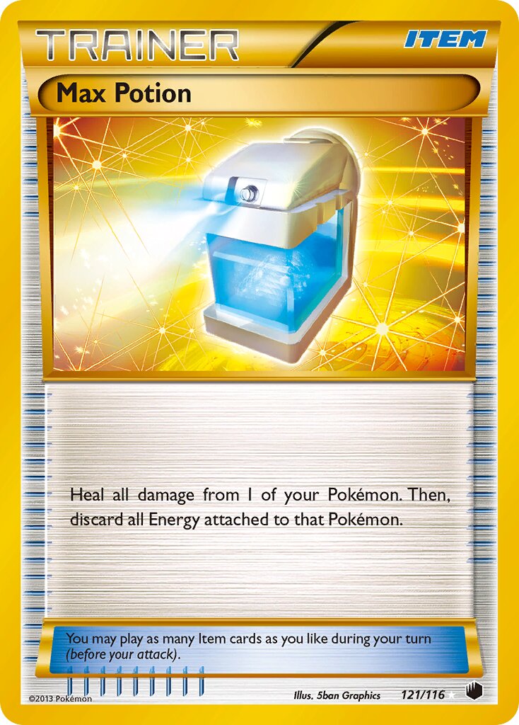 Max Potion 121/116 — Plasma Freeze (English Pokémon TCG card)