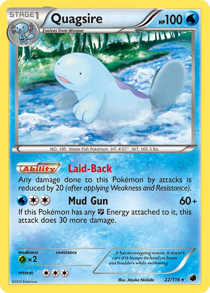 Quagsire 022/116 — Plasma Freeze (English Pokémon TCG card)