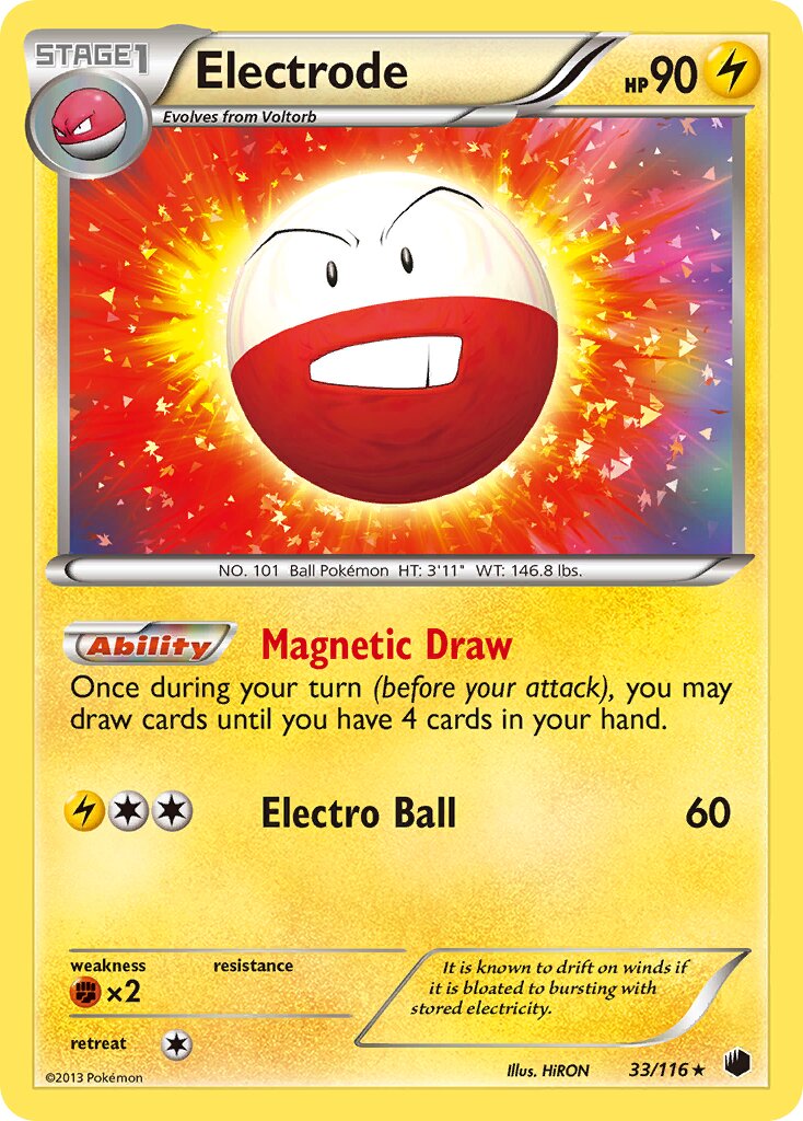 Electrode 033/116 — Plasma Freeze (English Pokémon TCG card)