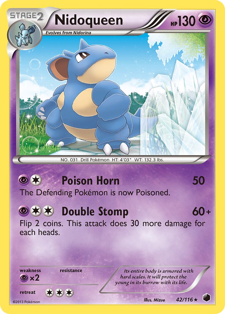 Nidoqueen 042/116 — Plasma Freeze (English Pokémon TCG card)