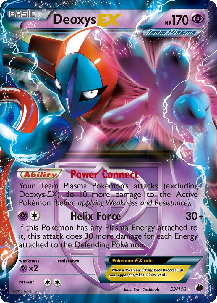Deoxys-EX 053/116 — Plasma Freeze (English Pokémon TCG card)