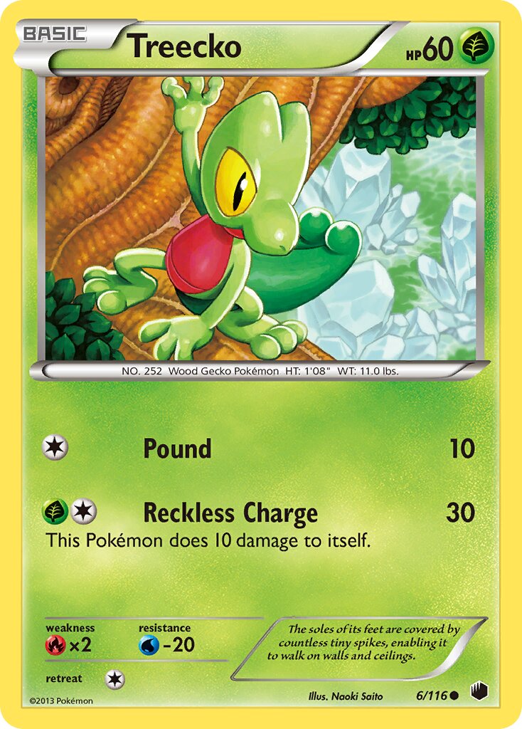 Treecko 006/116 — Plasma Freeze (English Pokémon TCG card)