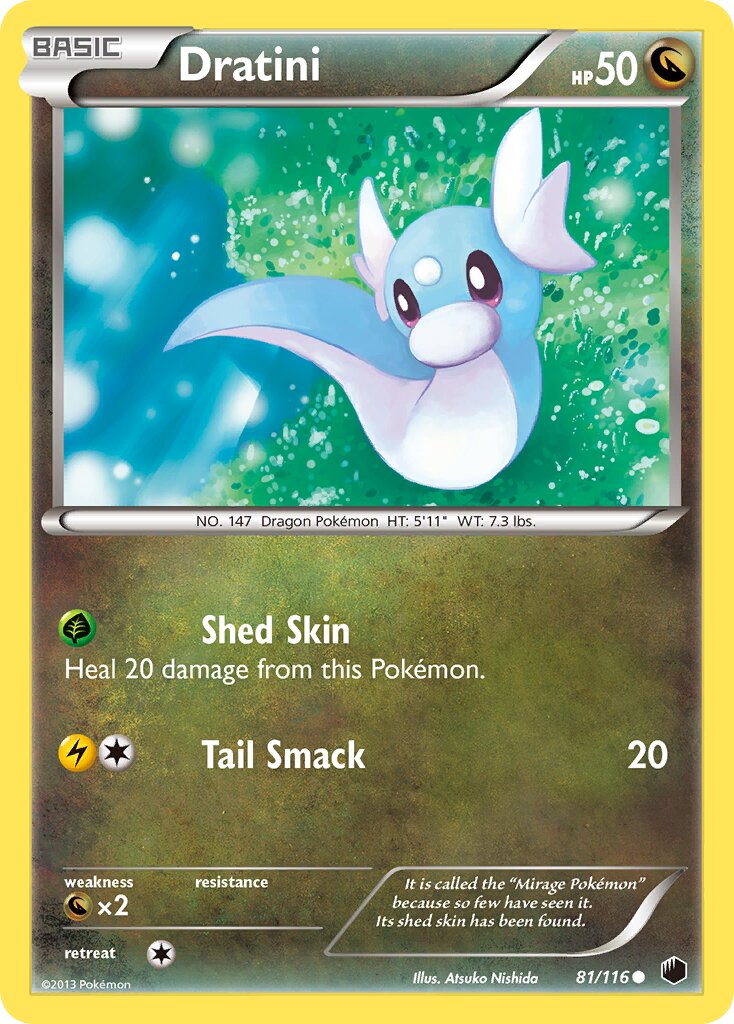 Dratini 081/116 — Plasma Freeze (English Pokémon TCG card)