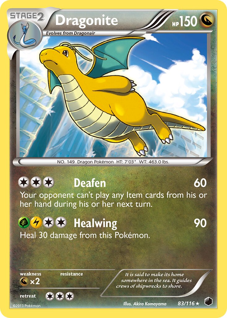 Dragonite 083/116 — Plasma Freeze (English Pokémon TCG card)
