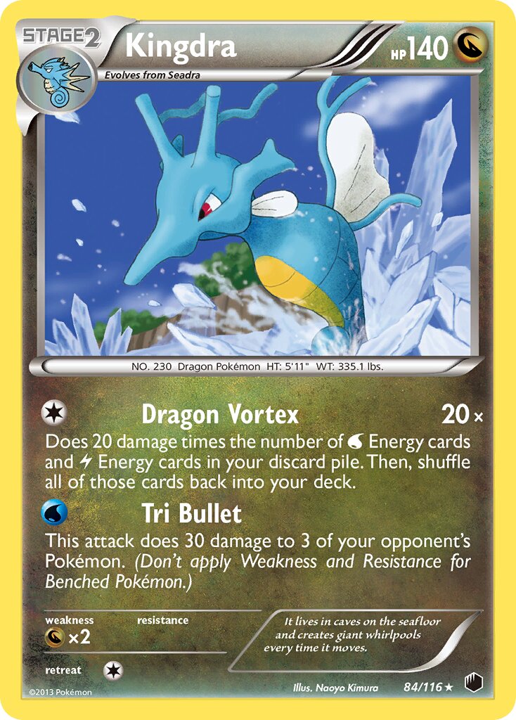 Kingdra 084/116 — Plasma Freeze (English Pokémon TCG card)