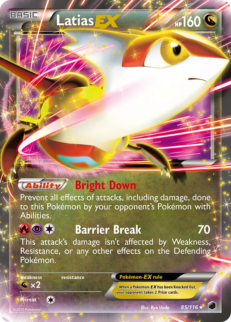 Latias-EX 085/116 — Plasma Freeze (English Pokémon TCG card)