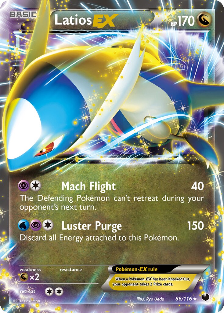 Latios-EX 086/116 — Plasma Freeze (English Pokémon TCG card)