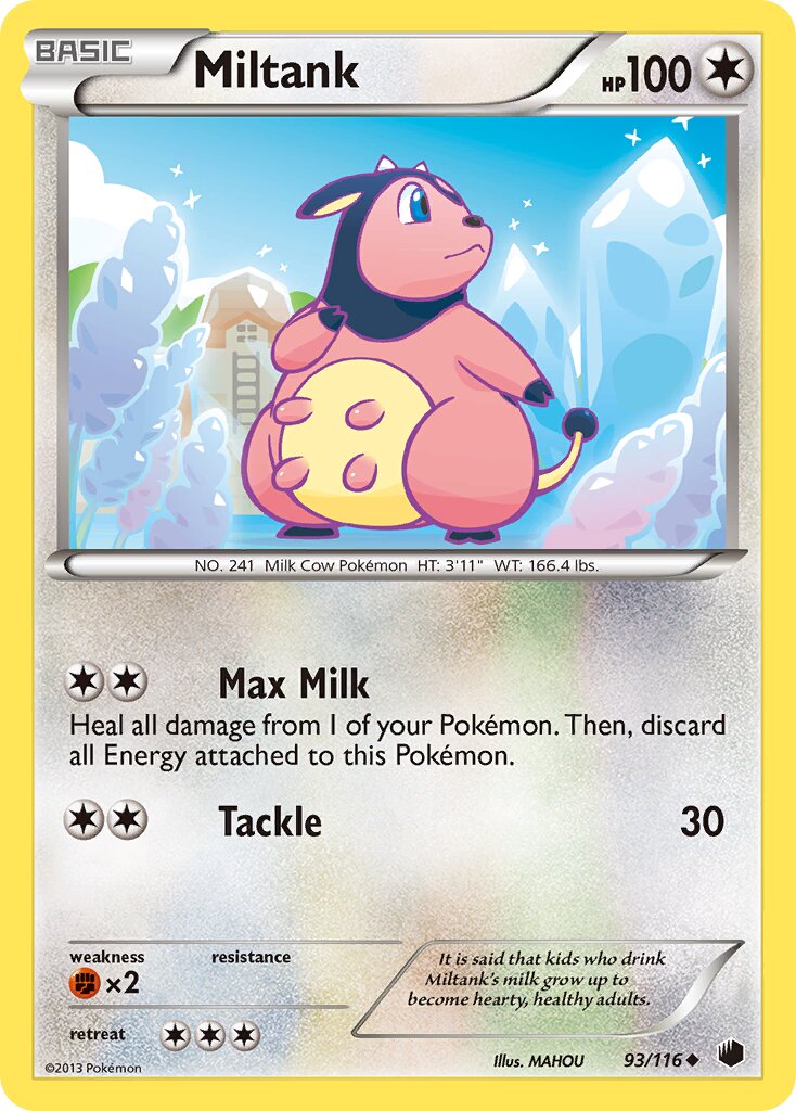 Miltank 093/116 — Plasma Freeze (English Pokémon TCG card)
