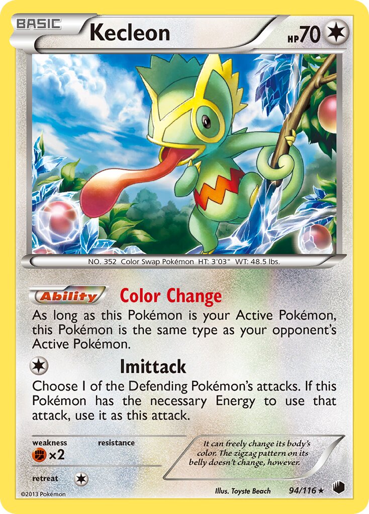 Kecleon 094/116 — Plasma Freeze (English Pokémon TCG card)