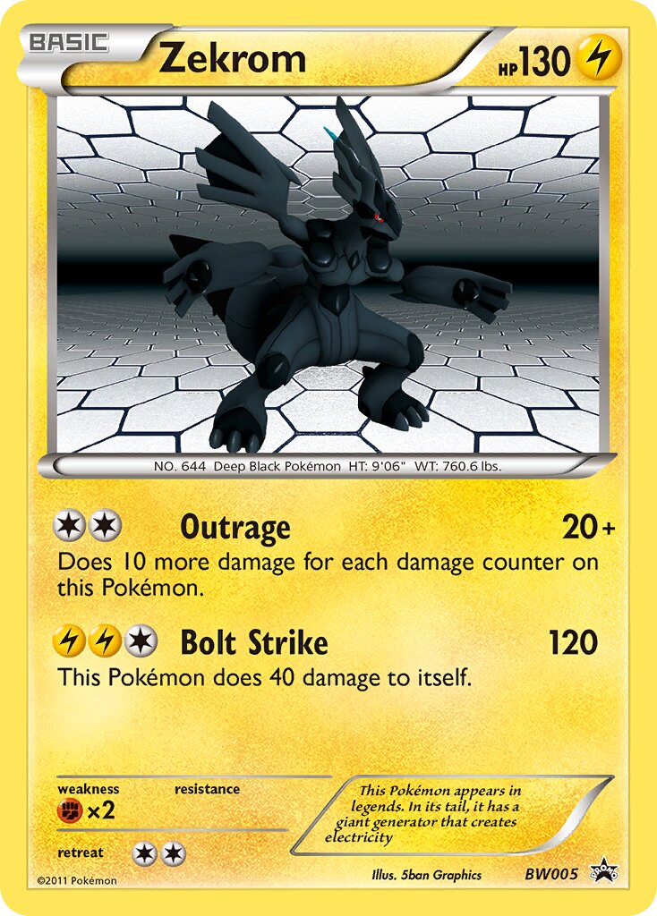 Zekrom BW005 — Black & White Promos (English Pokémon TCG card)