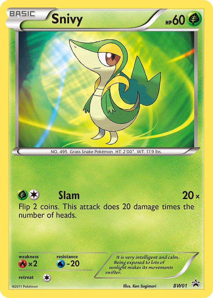 Snivy BW01 — Black & White Promos (English Pokémon TCG card)