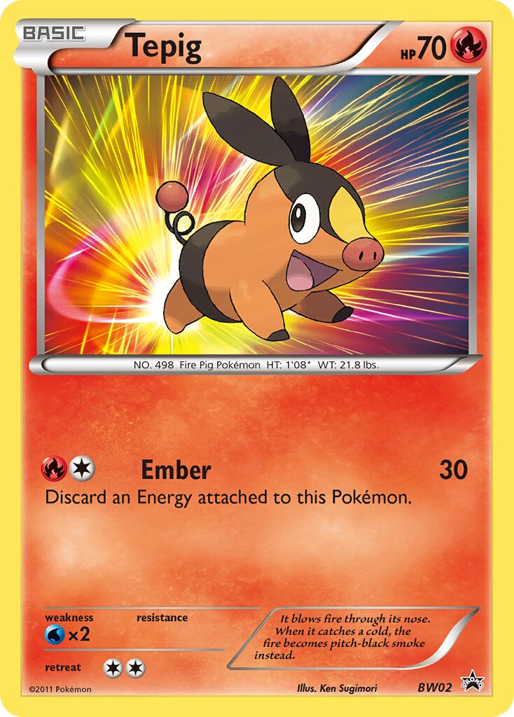 Tepig BW02 — Black & White Promos (English Pokémon TCG card)