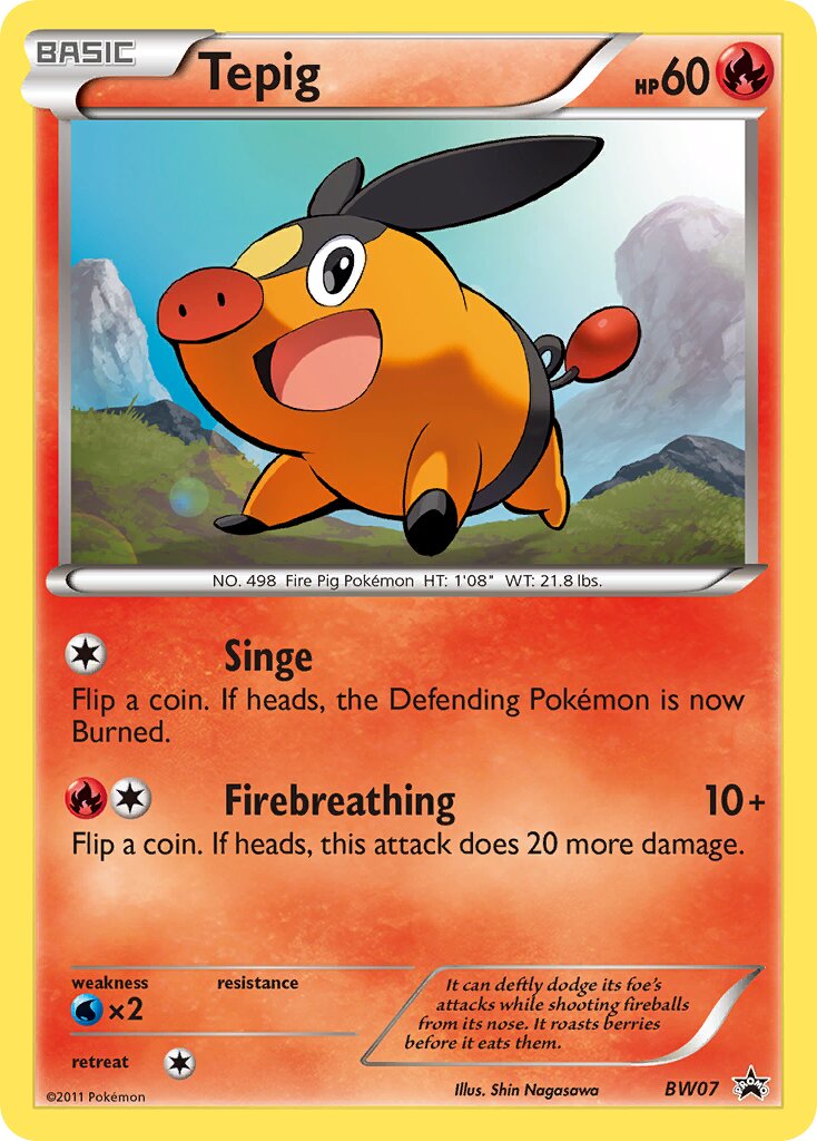 Tepig BW07 — Black & White Promos (English Pokémon TCG card)