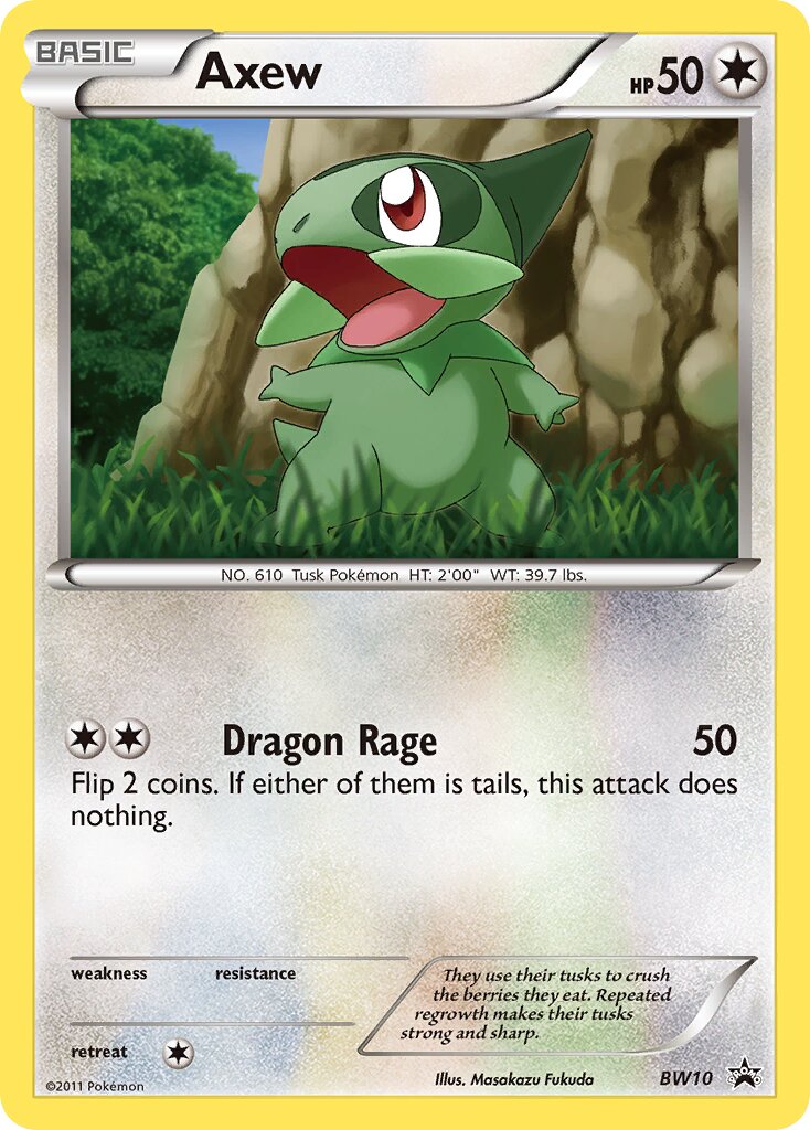 Axew BW10 — Black & White Promos (English Pokémon TCG card)