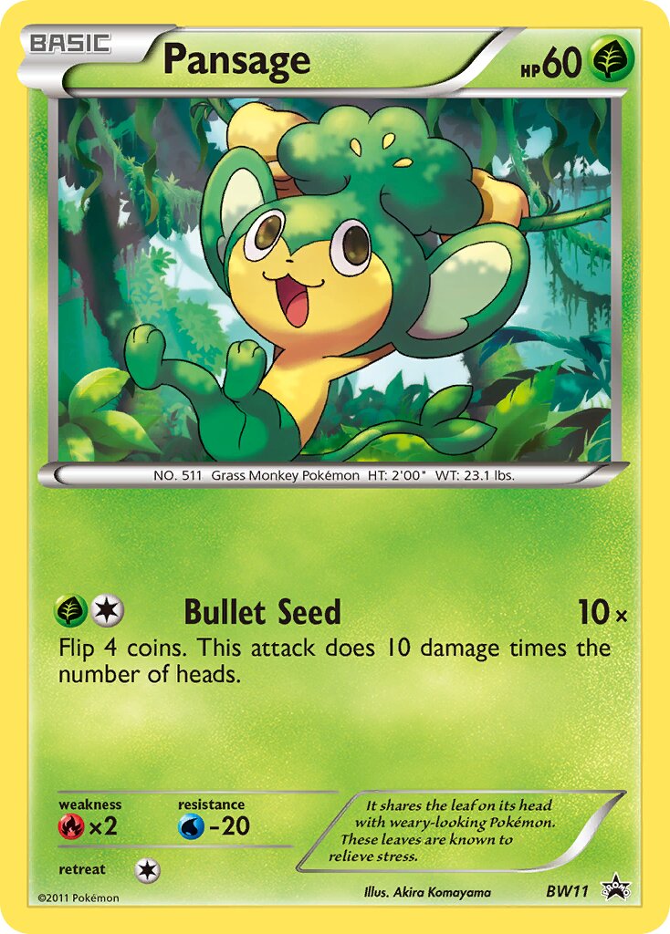 Pansage BW11 — Black & White Promos (English Pokémon TCG card)