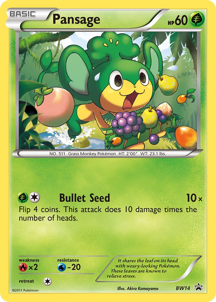 Pansage BW14 — Black & White Promos (English Pokémon TCG card)