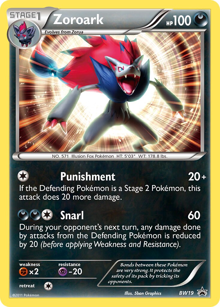 Zoroark BW19 — Black & White Promos (English Pokémon TCG card)