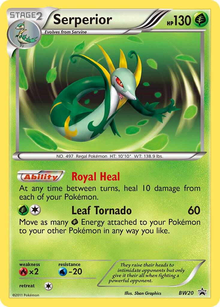 Serperior BW20 — Black & White Promos (English Pokémon TCG card)