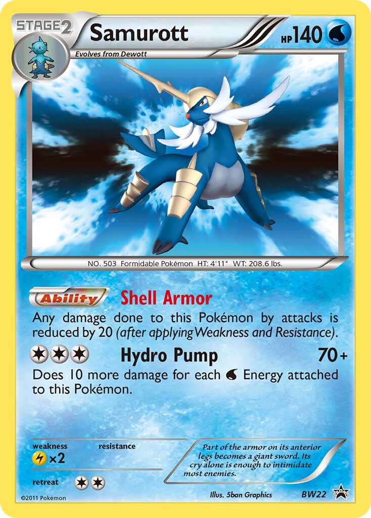 Samurott BW22 — Black & White Promos (English Pokémon TCG card)