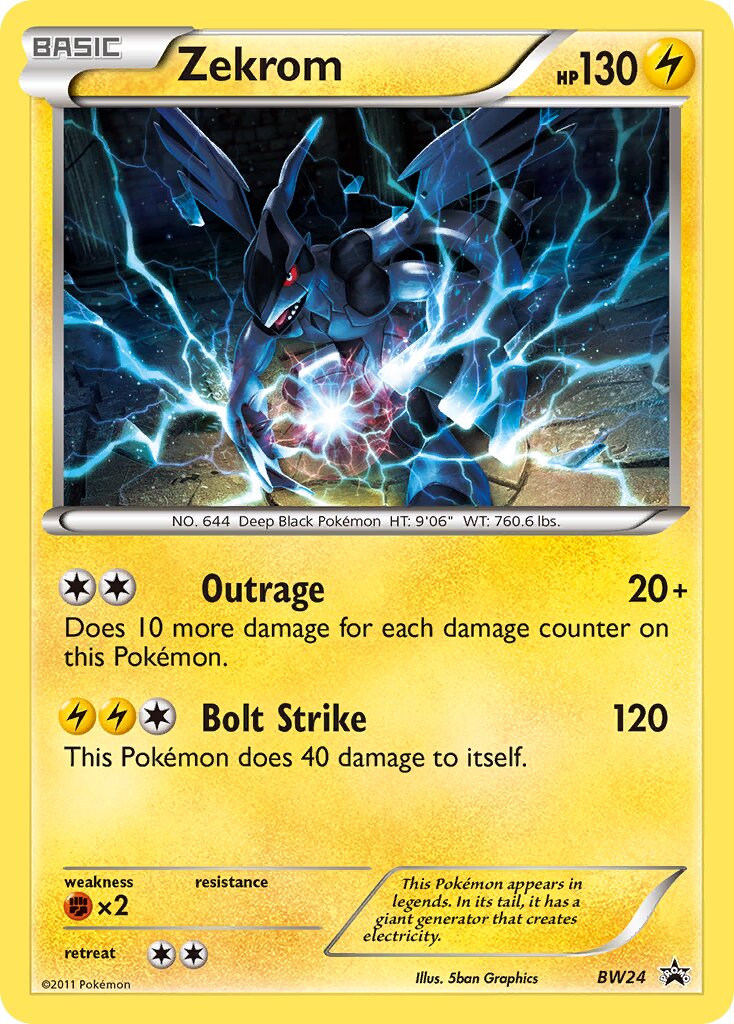 Zekrom BW24 — Black & White Promos (English Pokémon TCG card)