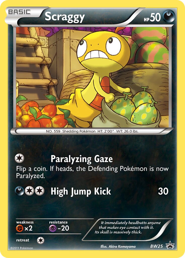 Scraggy BW25 — Black & White Promos (English Pokémon TCG card)