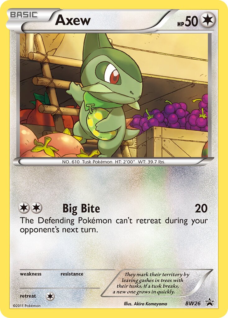 Axew BW26 — Black & White Promos (English Pokémon TCG card)
