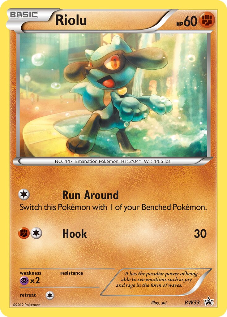 Riolu BW33 — Black & White Promos (English Pokémon TCG card)