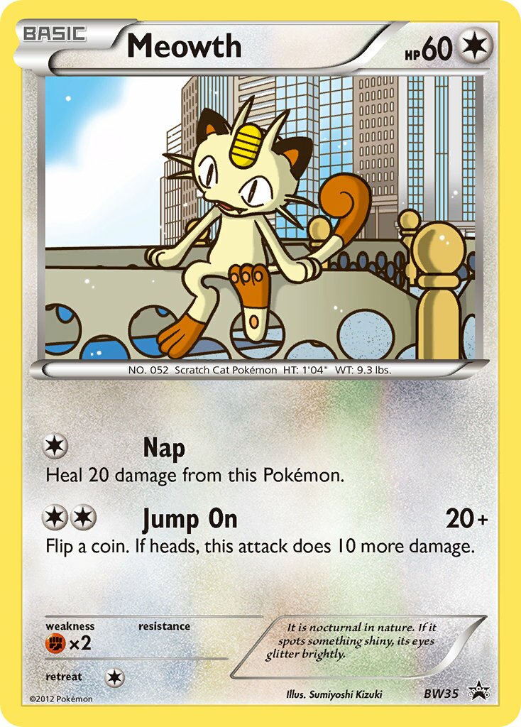 Meowth BW35 — Black & White Promos (English Pokémon TCG card)