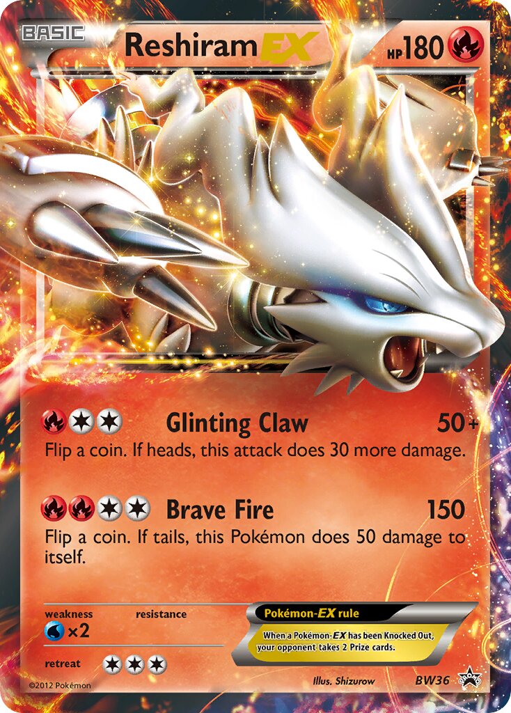 Reshiram-EX BW36 — Black & White Promos (English Pokémon TCG card)