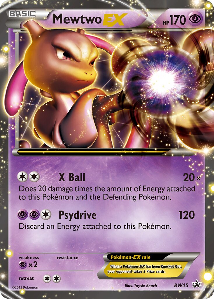 Mewtwo-EX BW45 — Black & White Promos (English Pokémon TCG card)