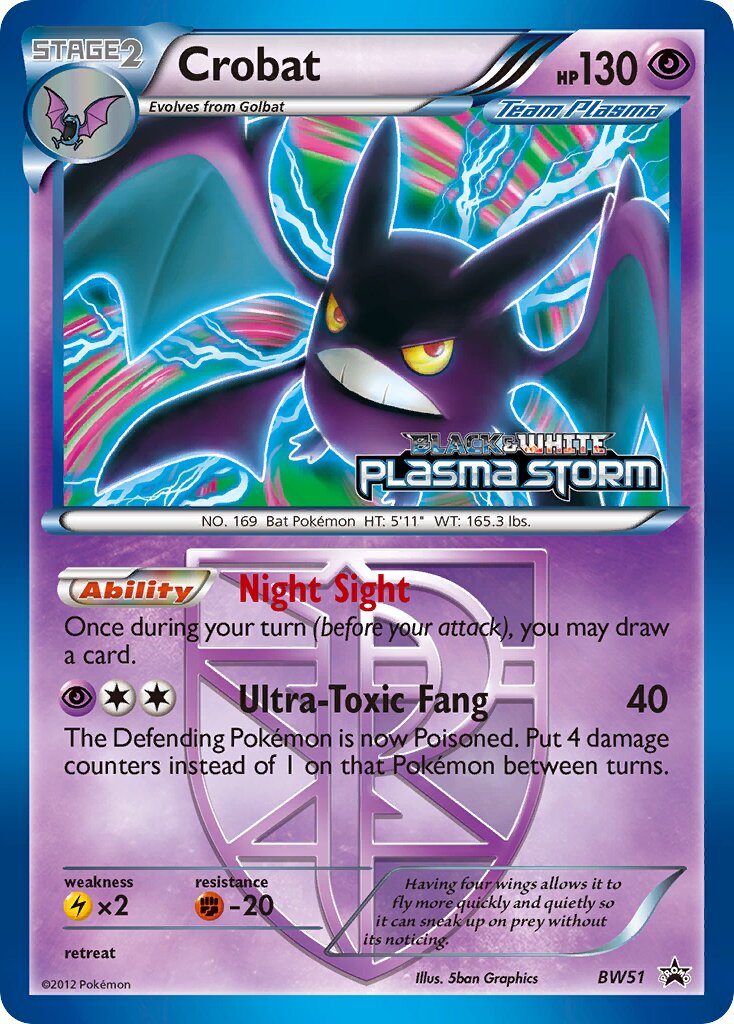 Crobat BW51 — Black & White Promos (English Pokémon TCG card)