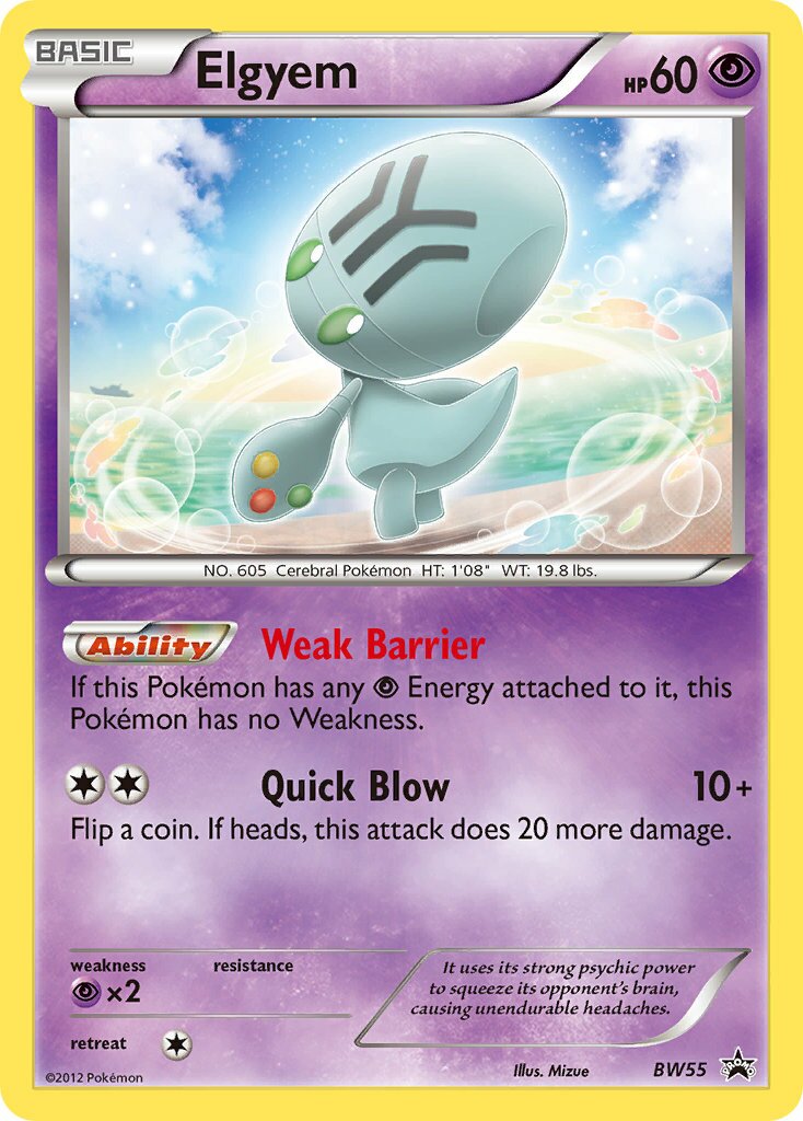 Elgyem BW55 — Black & White Promos (English Pokémon TCG card)