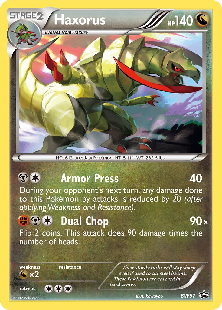 Haxorus BW57 — Black & White Promos (English Pokémon TCG card)