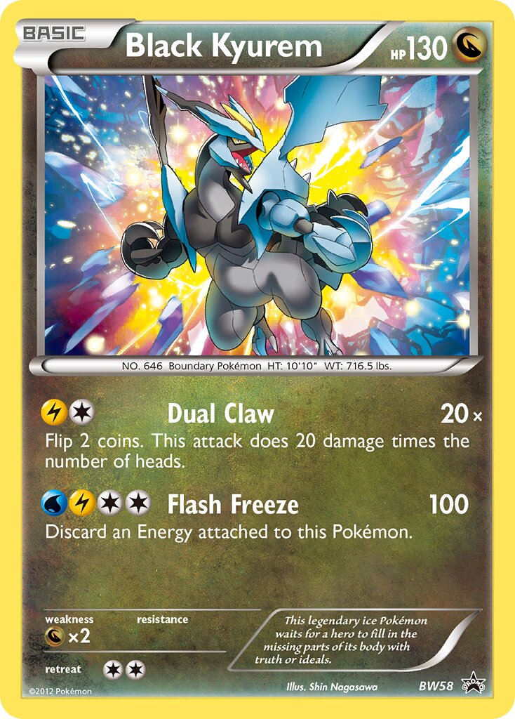 Black Kyurem BW58 — Black & White Promos (English Pokémon TCG card)