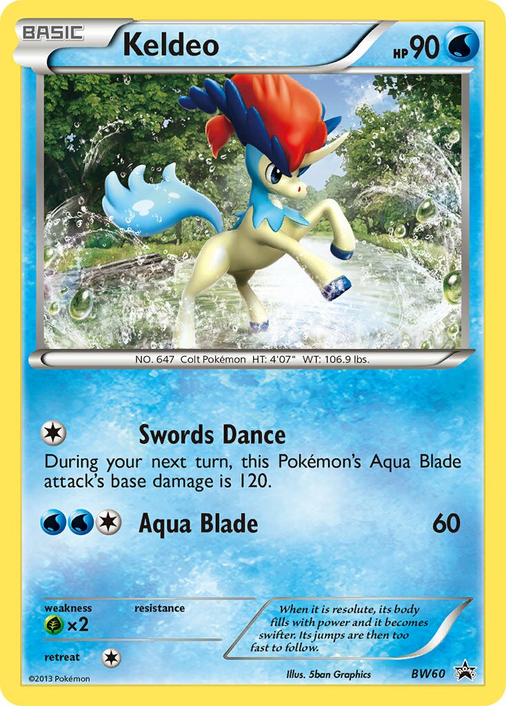Keldeo BW60 — Black & White Promos (English Pokémon TCG card)