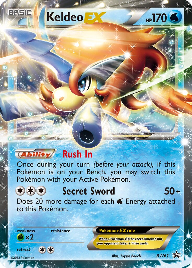 Keldeo-EX BW61 — Black & White Promos (English Pokémon TCG card)