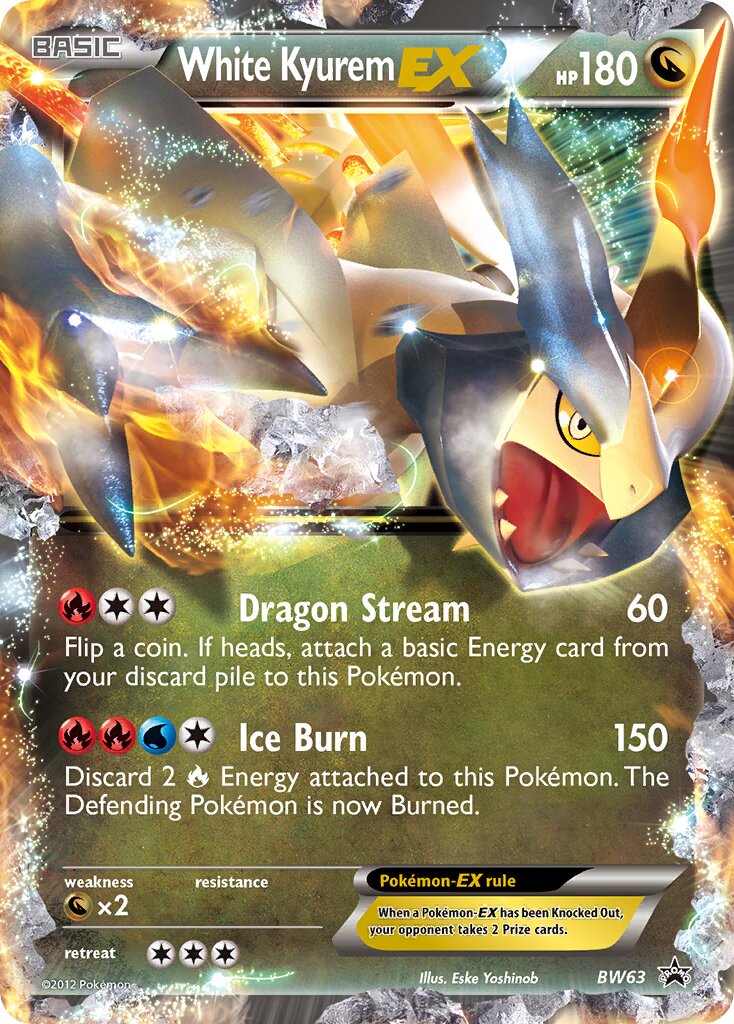 White Kyurem-EX BW63 — Black & White Promos (English Pokémon TCG card)