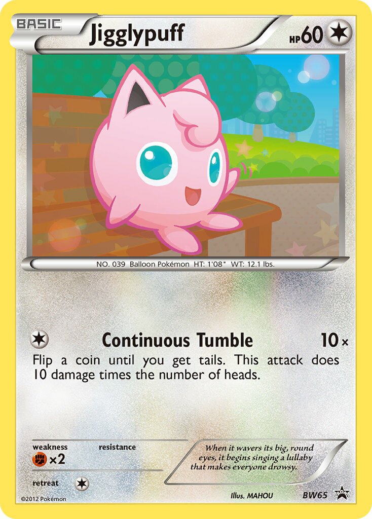 Jigglypuff BW65 — Black & White Promos (English Pokémon TCG card)