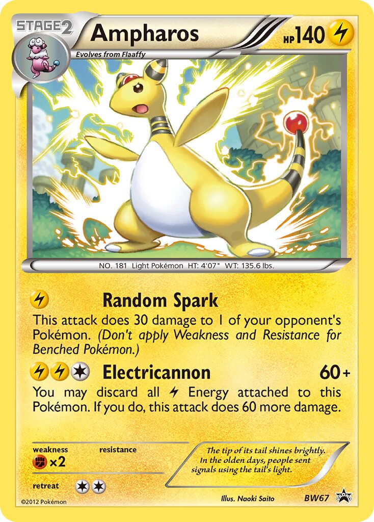 Ampharos BW67 — Black & White Promos (English Pokémon TCG card)
