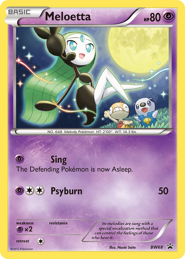 Meloetta BW68 — Black & White Promos (English Pokémon TCG card)