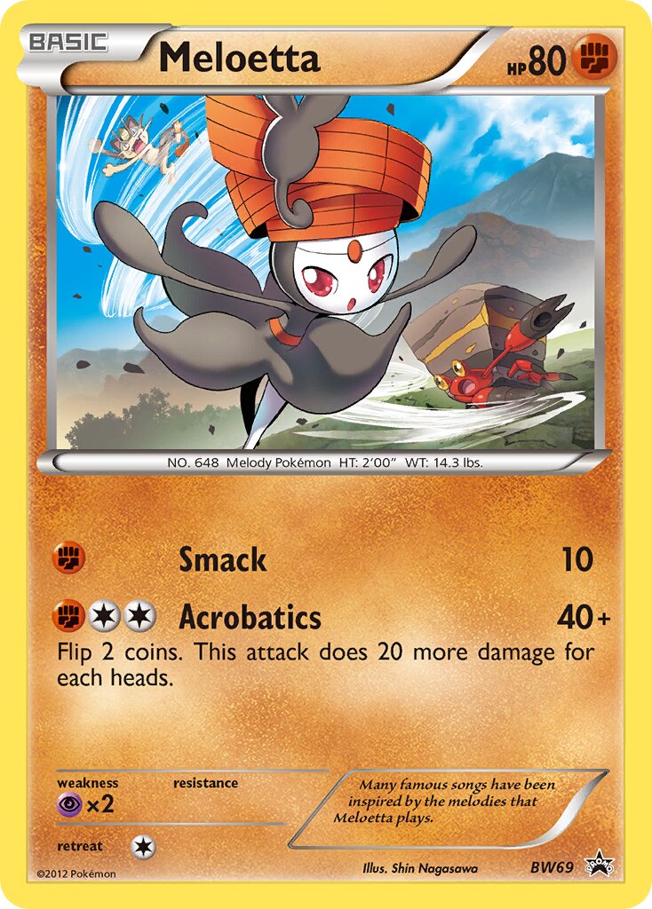 Meloetta BW69 — Black & White Promos (English Pokémon TCG card)