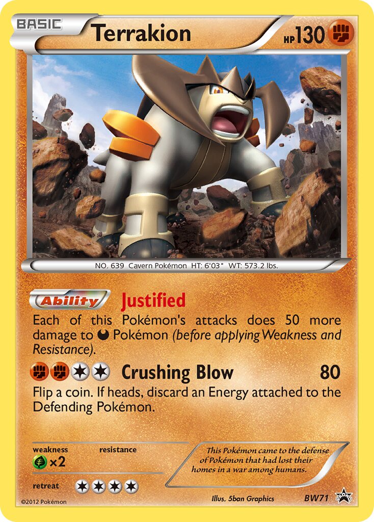 Terrakion BW71 — Black & White Promos (English Pokémon TCG card)