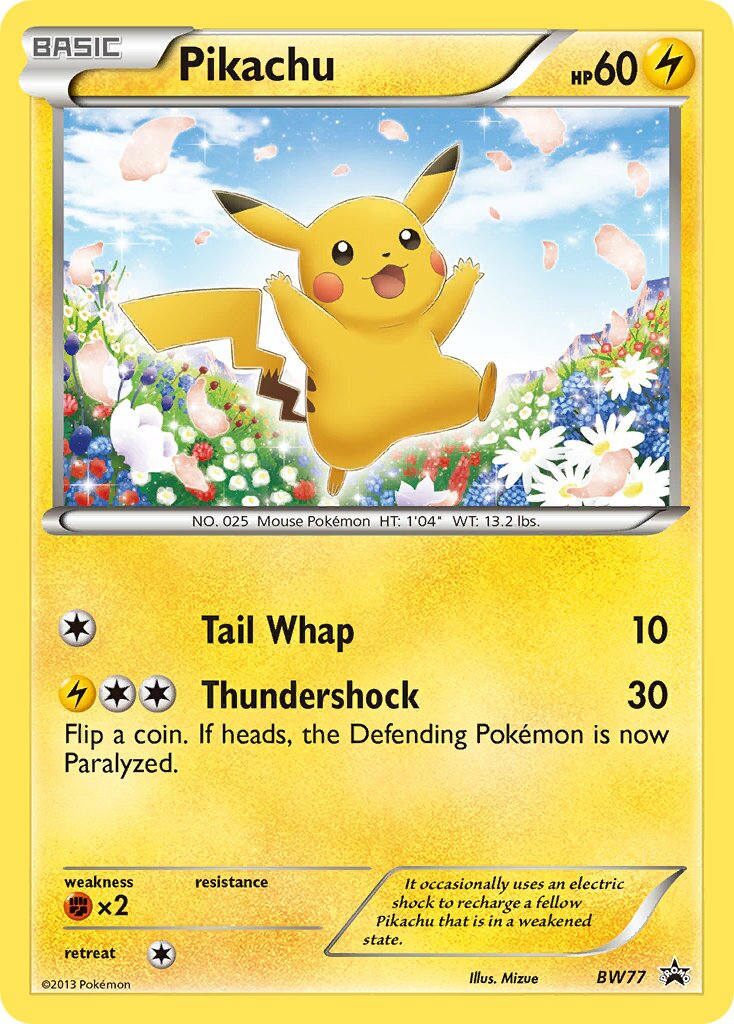 Pikachu BW77 — Black & White Promos (English Pokémon TCG card)