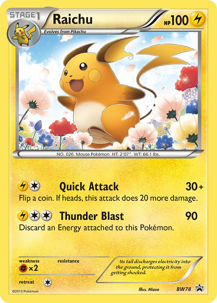 Raichu BW78 — Black & White Promos (English Pokémon TCG card)