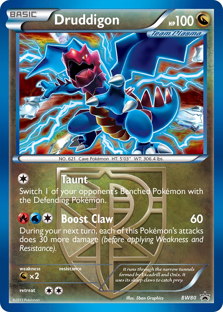 Druddigon BW80 — Black & White Promos (English Pokémon TCG card)