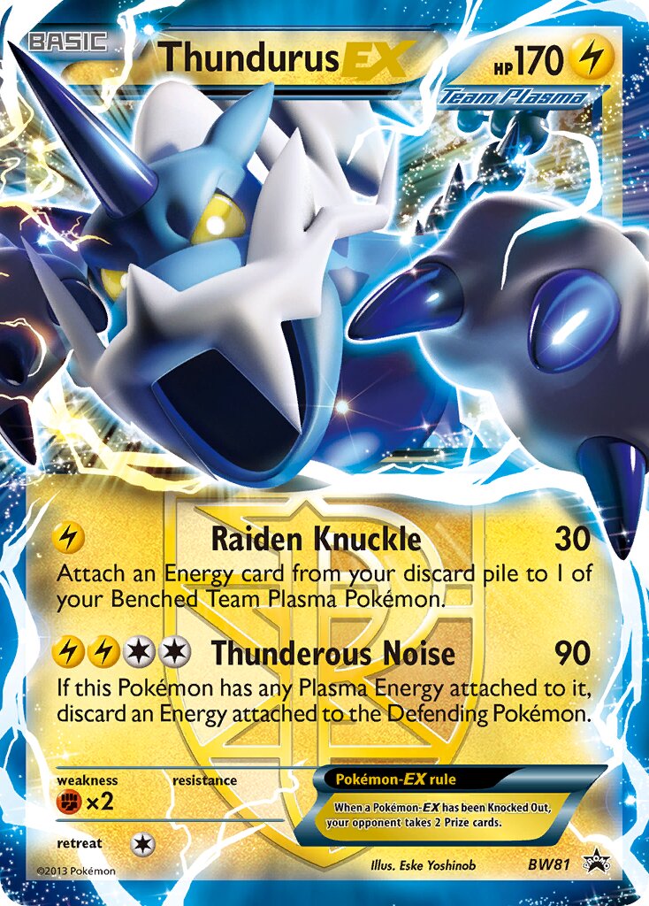 Thundurus-EX BW81 — Black & White Promos (English Pokémon TCG card)